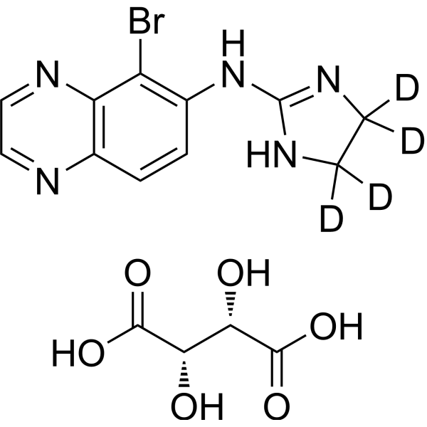 Brimonidine-d4 D-tartrate (brimonidine d4 tartrate (D-tartrate)) 1316758-27-6
